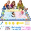 Water Doodle Mat ,Aqua Painting Drawing Mat Mess Free Learning Toy Mat