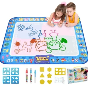 Water Doodle Mat ,Aqua Painting Drawing Mat Mess Free Learning Toy Mat