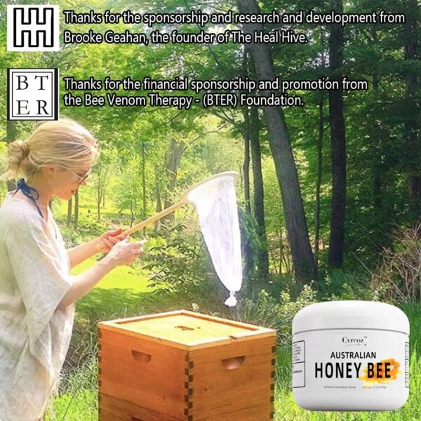 Australian honey bee Venom Pain and Bone Healing Cream