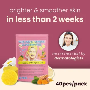 brightening turmeric & kojic acid pads