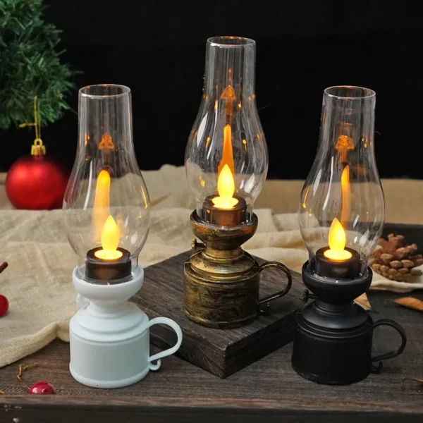 LED Vintage Kerosene Lamp Electronic Swinging Candle