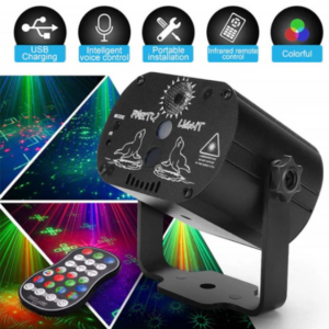 Stage Laser Light Sound Activated LED Projector Party Light