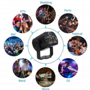 Stage Laser Light Sound Activated LED Projector Party Light