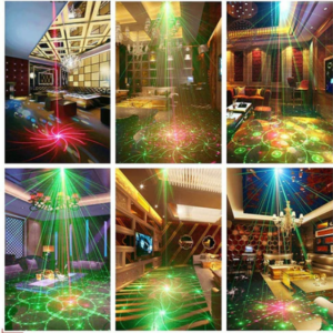 Stage Laser Light Sound Activated LED Projector Party Light