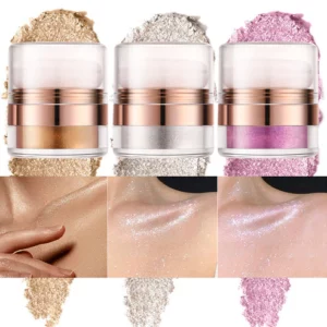 Instant Retouch Body Highlight Powder with Powder Pad