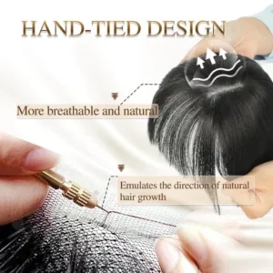 Superior quality-Natural Hair Toppers with Bangs for Women