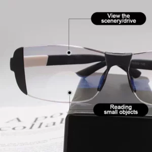 Anti-fatigue Reading Glasses for Distance and Near Dual Use