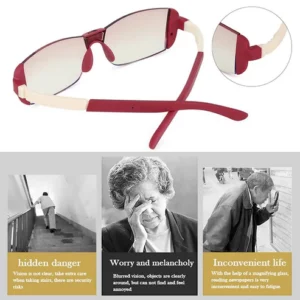 Anti-fatigue Reading Glasses for Distance and Near Dual Use