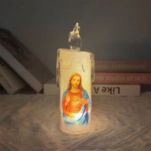 Jesus LED Prayer Candle