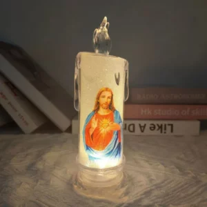 Jesus LED Prayer Candle