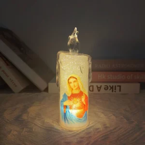 Jesus LED Prayer Candle