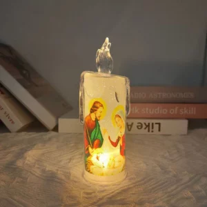 Jesus LED Prayer Candle