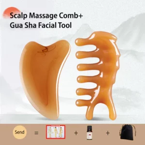 Gua Sha Scraping Massage Tool Set for Face & Body