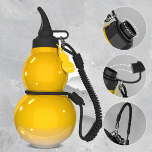 Pumpkin Water Bottle for Sports Travel - Gift for Game Lovers