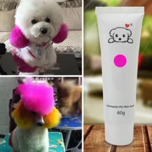 Dog Hair Dye Cream Kit with Safe Long-Lasting Dye Effect