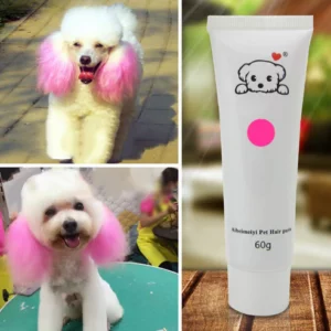 Dog Hair Dye Cream Kit with Safe Long-Lasting Dye Effect