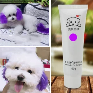 Dog Hair Dye Cream Kit with Safe Long-Lasting Dye Effect