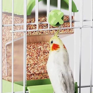 Transparent Splash-Proof Automatic Bird Cage Feeder