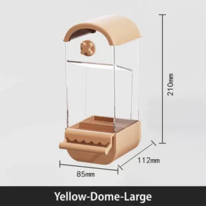 Transparent Splash-Proof Automatic Bird Cage Feeder