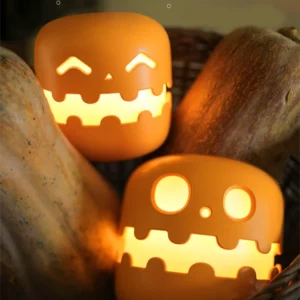 Halloween Creative Pumpkin Dimming Timer Night Light