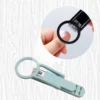 3pcs Nail Clippers with Magnifier & Splash-proof Box