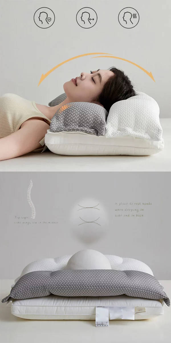 Double-Layer Detachable Pillow for Comfort