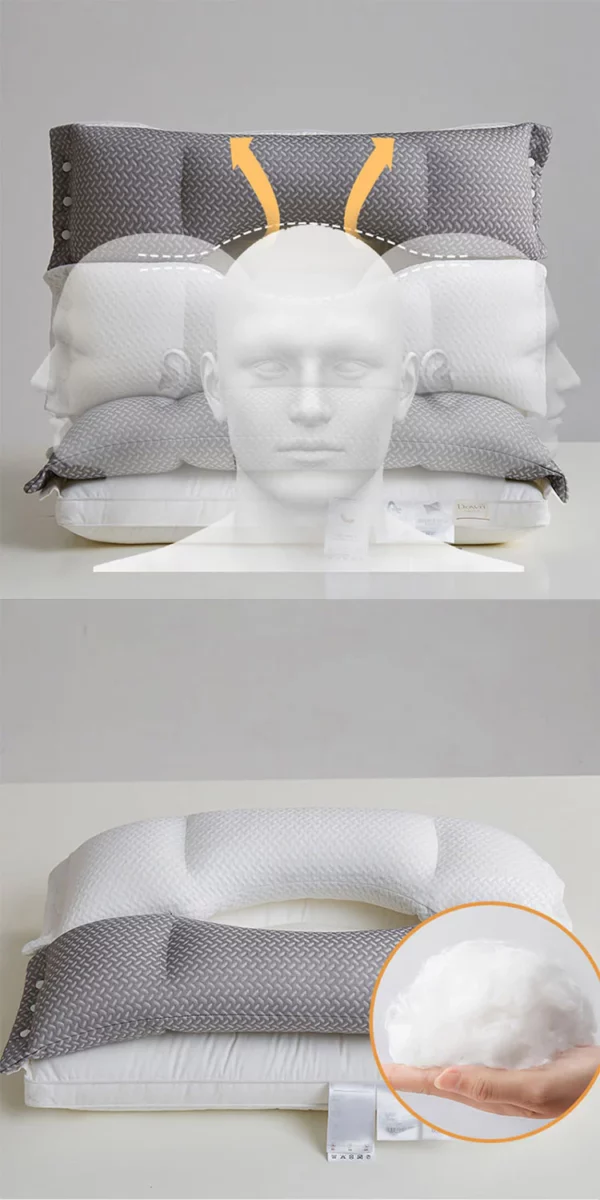 Double-Layer Detachable Pillow for Comfort