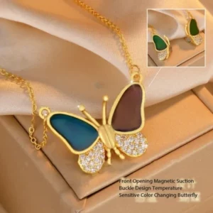 Color Changing Butterfly Necklace