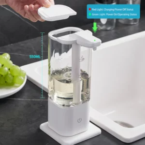 Multipurpose Rechargeable Automatic Liquid Soap Dispenser for Home