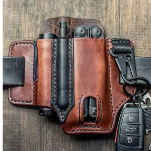 Tactical Leather Multi-Tool Waist Bag