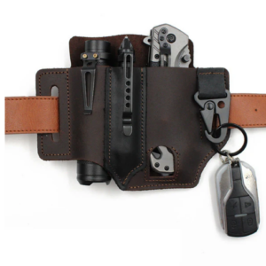 Tactical Leather Multi-Tool Waist Bag