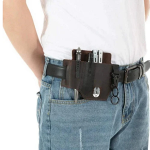 Tactical Leather Multi-Tool Waist Bag