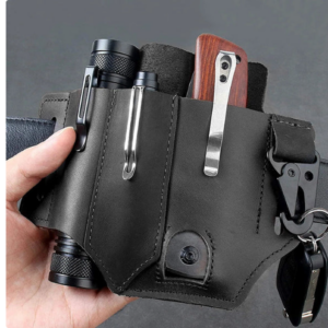 Tactical Leather Multi-Tool Waist Bag