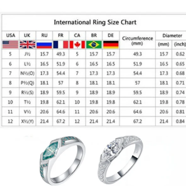 Miniyou Magnetology Moissanite Diamond Ring