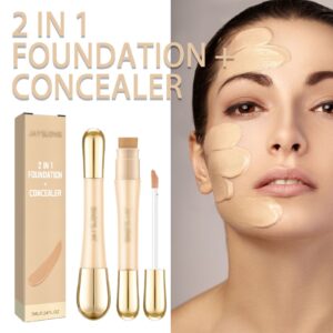 2 in 1 - Foundation + Concealer for Flawless Coverage