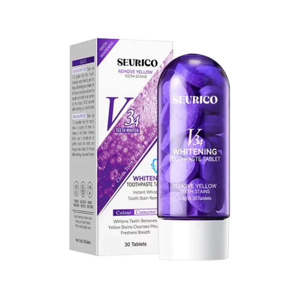 Seurico Instant Brightening Purple Toothpaste Tablets