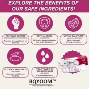 BQYOOM™ Perfect-Bite Soft Thermoplastic Denture Adhesive