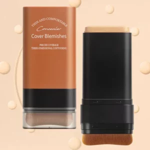 Velvety Matte Foundation Stick with Fine Brush