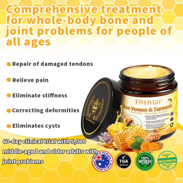 Fivfivgo™ Bee Venom & Turmeric Arthritis Therapy Cream