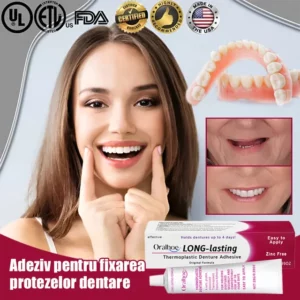 Adhesive for dental prostheses