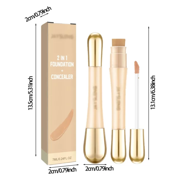 2 in 1 - Foundation + Concealer for Flawless Coverage