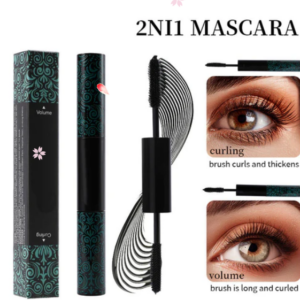 2-In-1 Waterproof Long Lasting Black Mascara