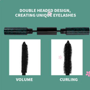 2-In-1 Waterproof Long Lasting Black Mascara