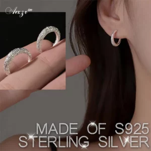 Aexzr™ S925 Silver Sparkling Frosted Earrings