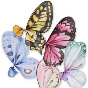 Enchanted Floral Bouquet Butterfly Wrap Paper