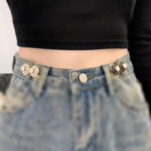 Camellia Detachable Waist Buckles for Baggy Jeans