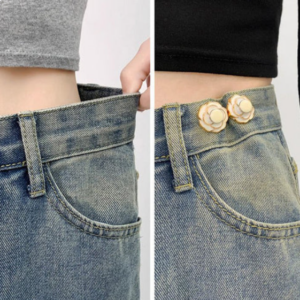 Camellia Detachable Waist Buckles for Baggy Jeans