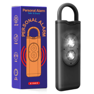 High Decibel Anti-Wolf Flashing Light Alarm Keychain