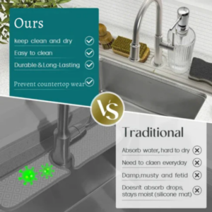 Diatomite Faucet Mat for Kitchen Sink