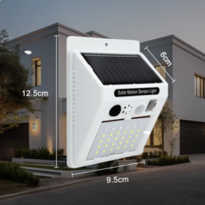 Solar-Powered Remote Control Motion Sensor Security Alarm Lamp